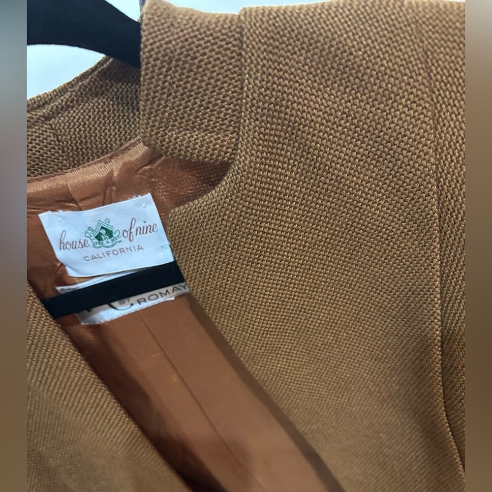 Vintage 1960s House of Nine x Mara by Romay Camel Blazer – XS/Small - Picture 3 of 12